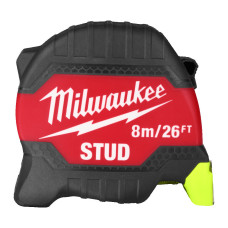 Рулетка магнитная MILWAUKEE, STUD (Gen 3), 8м/26фт (33мм) (4932498766)