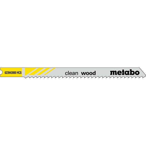 5 пилкових U-подібних полотен для лобзиків «clean wood», 82/2,5 мм (623943000)