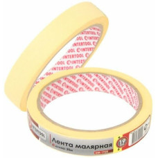 Стрічка малярська 19 мм, 20м, жовта (DM-1920)