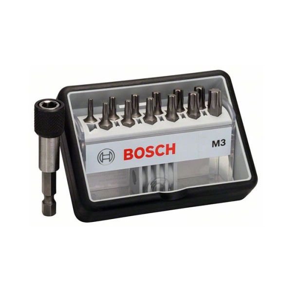 Набір біт Extra Hard 12 шт Robust Line TORX 25 мм + тримач (2607002565)