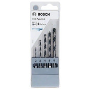 Набір свердел по металу Bosch HSS PointTeQ, 2-6 мм, 5 шт (2607002824)