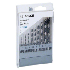 Набір свердел Bosch HSS-PointTeQ 2-8 мм 9 шт (2607002826)