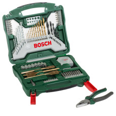 Набір приладдя Bosch X-Line 70 шт з плоскогубцями (2607017197)