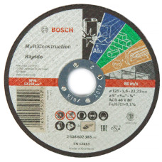 Круг відрізний Bosch Multi Construction прямий 125×1,6 мм (2608602383)