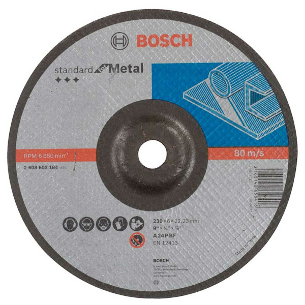 Круг зачисний Bosch Standard for Metal 230×6 мм (2608603184)