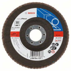 Складчастий шліфкруг Bosch Expert for Metal, 125×22,23 мм, К80 (2608606718)
