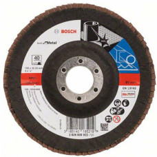 Складчастий шліфкруг Bosch Best for Metal, X571, 125×22,23 мм, К40 (2608606922)
