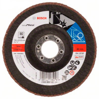 Складчастий шліфкруг Bosch Best for Metal, X571, 125×22,23 мм, К80 (2608606924)