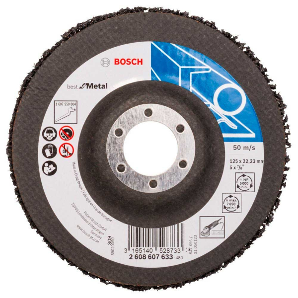 Круг зачисний Bosch N377 Best for Metal, 125×22,23 мм (2608607633)