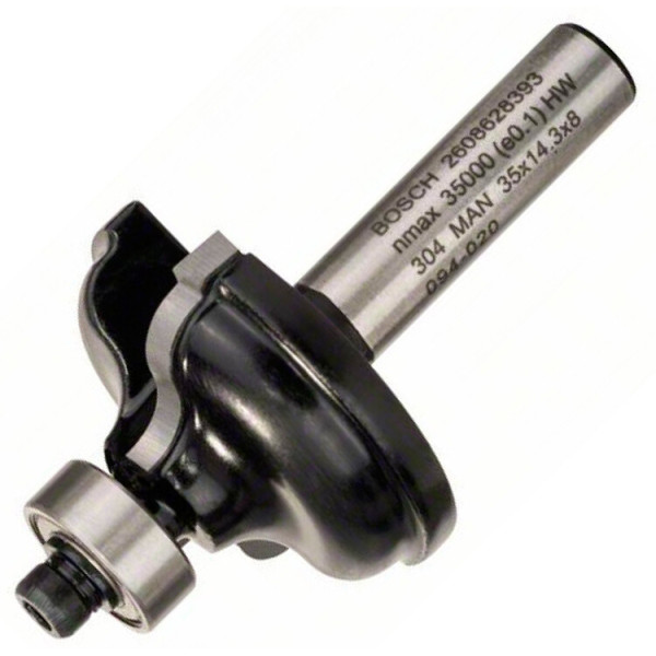 Фреза профільна А Bosch 8 мм, 11×14,3×57 мм, R4,8 (2608628393)