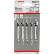Пилка для лобзика Bosch по дереву T 101 AO, 1,4×83 мм, 5 шт (2608630031)