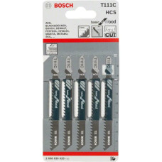 Пилка для лобзика Bosch по дереву T 111 C, 3×100 мм, 5 шт (2608630033)