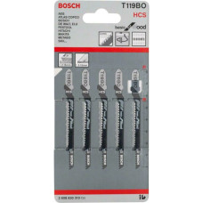 Пилка для лобзика Bosch по дереву T 119 BO, 2×83 мм, 5 шт (2608630310)