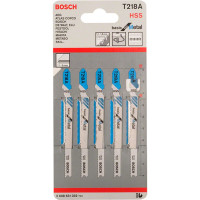 Пилка Bosch по металу T 218 A, 1,1-1,5×92 мм, 5 шт (2608631032)
