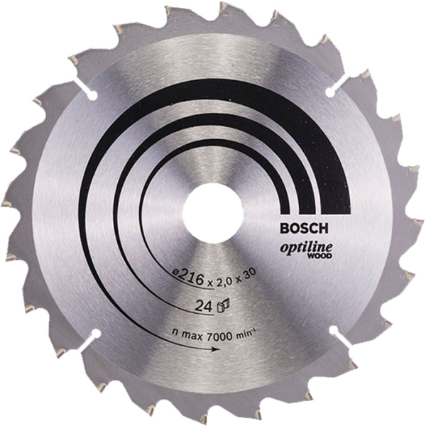 Пиляльний диск Bosch Optiline Wood 216×2×30, 24 ATB/N (2608640431)