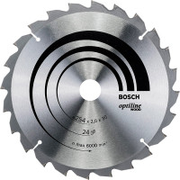 Пиляльний диск Bosch Optiline Wood 254×30 мм 24 зуба (2608640434)