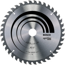 Пиляльний диск по деревині Bosch Optiline Wood 254 мм 40 зубів (2608640443)