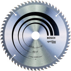 Пиляльний диск по деревині Bosch Optiline Wood 254 мм 60 зубів (2608640444)