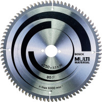 Пиляльний диск Bosch Multi Material 250×3,2×30 мм, 80 HTLCG (2608640516)
