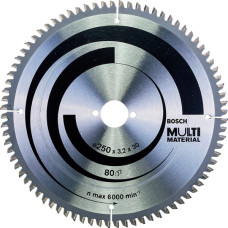 Пиляльний диск Bosch Multi Material 250×3,2×30 мм, 80 HTLCG (2608640516)