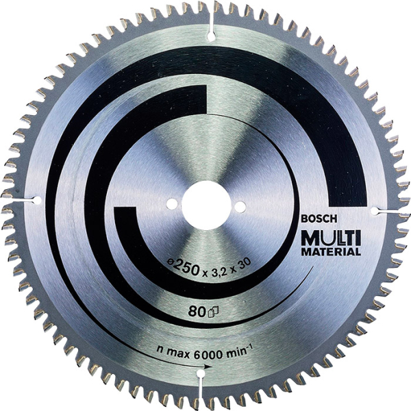 Пиляльний диск Bosch Multi Material 250×3,2×30 мм, 80 HTLCG (2608640516)
