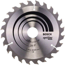 Пиляльний диск Bosch Optiline Wood 184×2,6×30 мм, 24 ATB (2608640610)