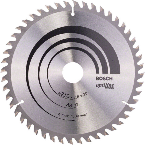Пиляльний диск Bosch Optiline Wood 210×2,8×30 48 ATB (2608640623)