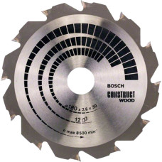 Пиляльний диск Bosch Construct Wood 180×2,6×30 мм, 12 FWF (2608640632)