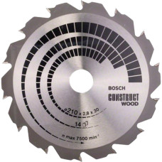 Пиляльний диск Bosch Construct Wood 210×2,8×30 мм, 14 FWF (2608640634)