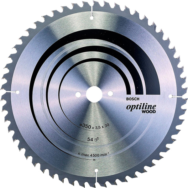 Пиляльний диск Bosch Optiline Wood 350×3,5×30 мм, 54 UW (2608640674)