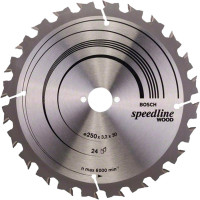 Пиляльний диск Bosch Speedline Wood 250×3,2×30 мм, 24 ATB (2608640680)