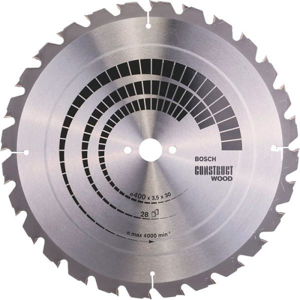 Пиляльний диск Bosch Construct Wood 400×3,5×30 мм, 28 FWF (2608640693)
