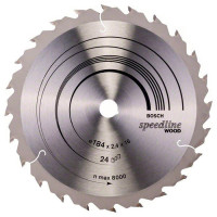 Пиляльний диск Bosch Speedline Wood 184×2,2/1,6×16 мм, 24 ATB/FT (2608640795)