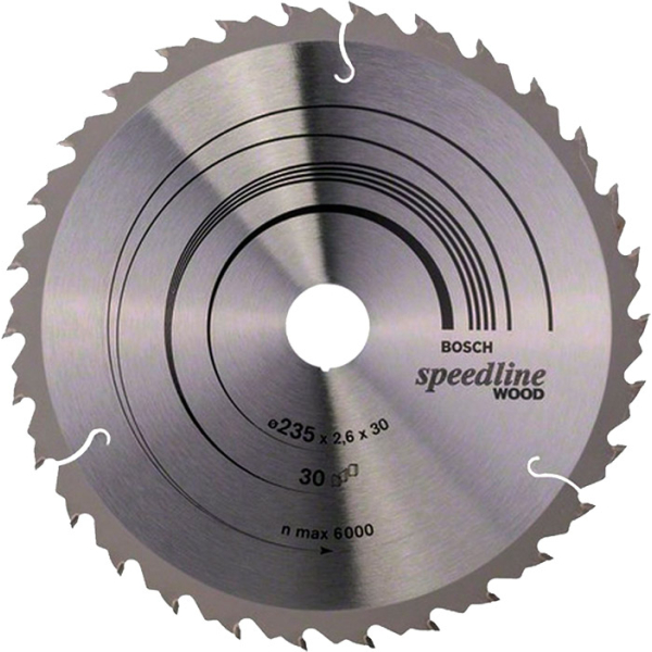 Пиляльний диск Bosch Speedline Wood 235×2,4×30 мм 30 ATB/FT (2608640807)