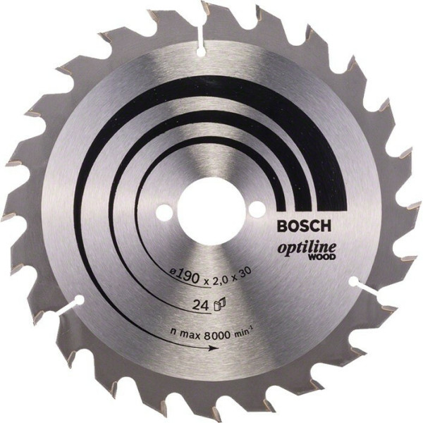 Пиляльний диск по дереву Bosch Optiline Wood 190 мм 24 АТВ (2608641185)