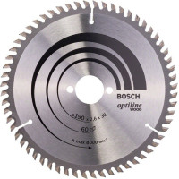 Пиляльний диск Bosch Optiline Wood 190×2,6×30, 60 ATB (2608641188)