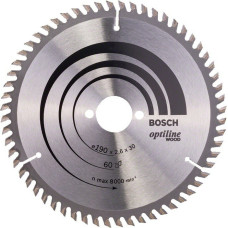 Пиляльний диск Bosch Optiline Wood 190×2,6×30, 60 ATB (2608641188)