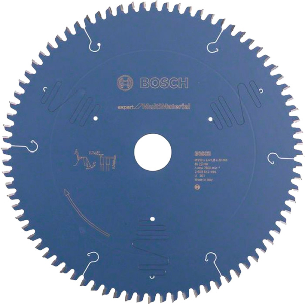 Пиляльний диск Bosch Expert for Multi Material 250х2,4/1,8х30 мм 80 TCG (2608642494)