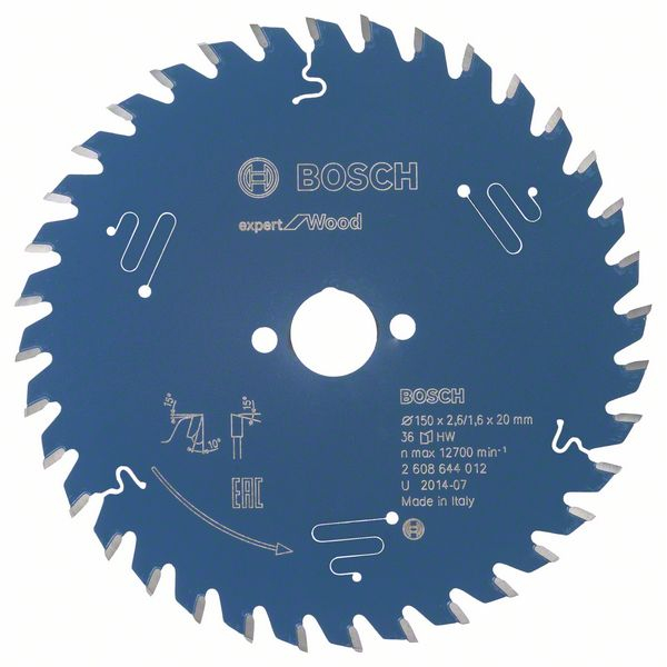 Пиляльний диск Bosch Expert for Wood 150×2,6×20, 36 ATB (2608644012)