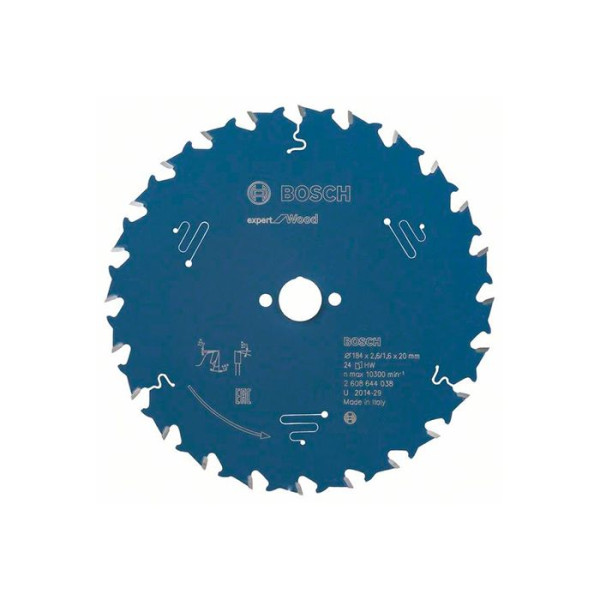 Пильний диск Expert for Wood 184x20x2.6 / 1.6x24T (2608644038)