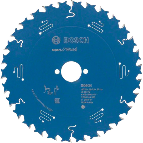 Пиляльний диск Bosch Expert for Wood 210×2,8×30, 30 ATB (2608644058)