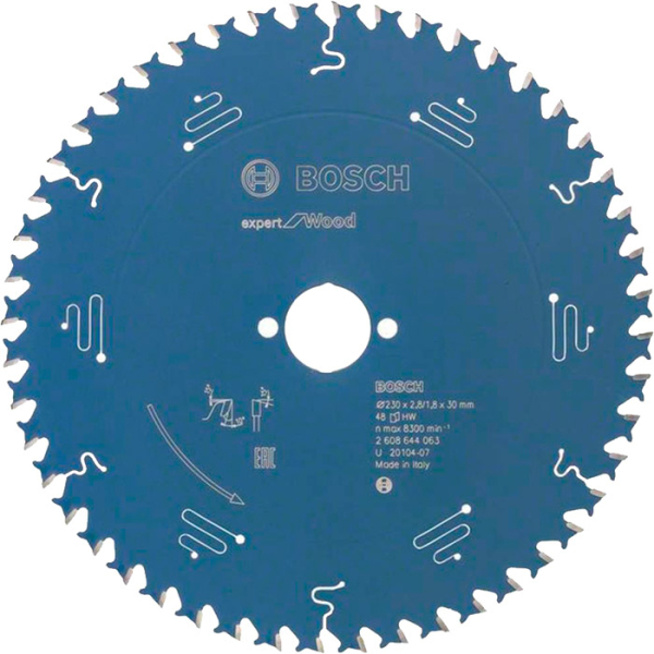 Пиляльний диск Bosch Expert for Wood 230×2,8×30, 48 ATB (2608644063)
