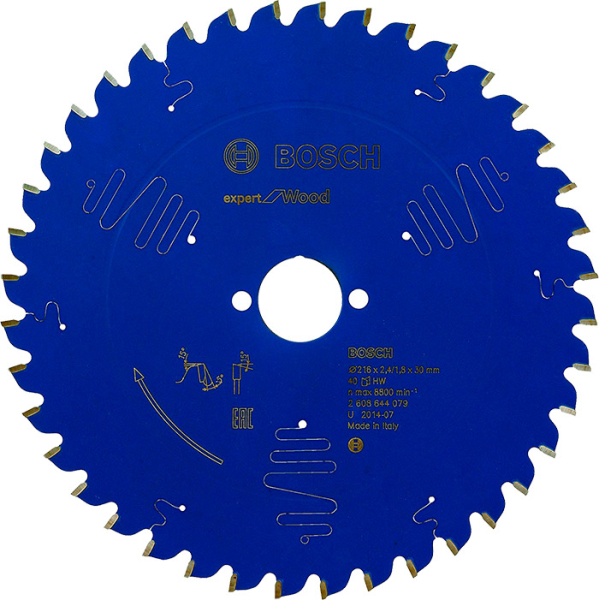 Пиляльний диск Bosch Expert for Wood 216×2,4×30, 40 ATB (2608644079)