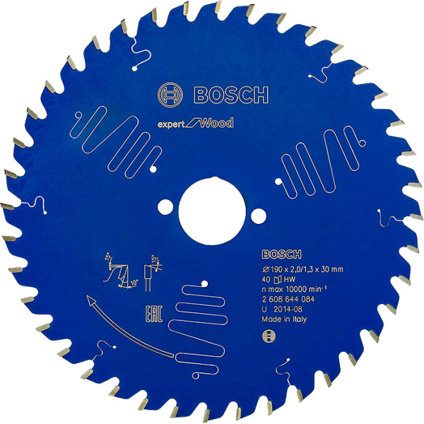 Пиляльний диск Bosch Expert for Wood 190×2×30, 40 ATB (2608644084)