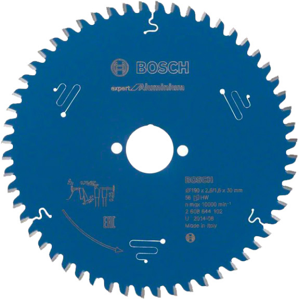 Пиляльний диск Bosch Expert for Aluminium 190×2,6×30, 56 HTLCG (2608644102)