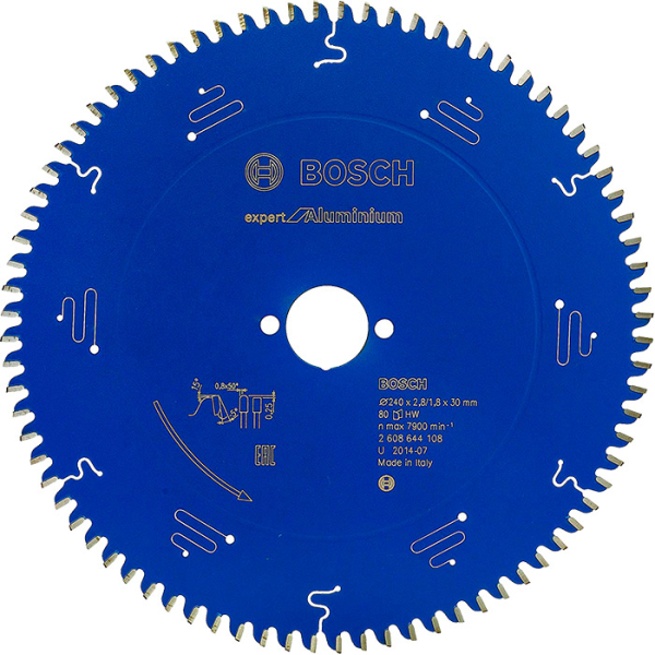 Пиляльний диск Bosch Expert for Aluminium 240×2,8×30, 80 HTLCG (2608644108)