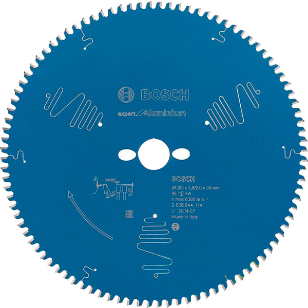 Пиляльний диск Bosch Expert for Aluminium 300×2,8×30, 96 HTLCG (2608644114)
