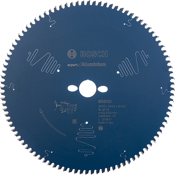 Пиляльний диск Bosch Expert for Aluminium 305×2,8×30, 96 HTLCG (2608644115)
