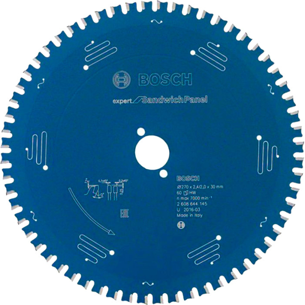 Пиляльний диск Bosch Expert for Sandwich Panel 270×2,4×30, 60 HTLCG (2608644145)