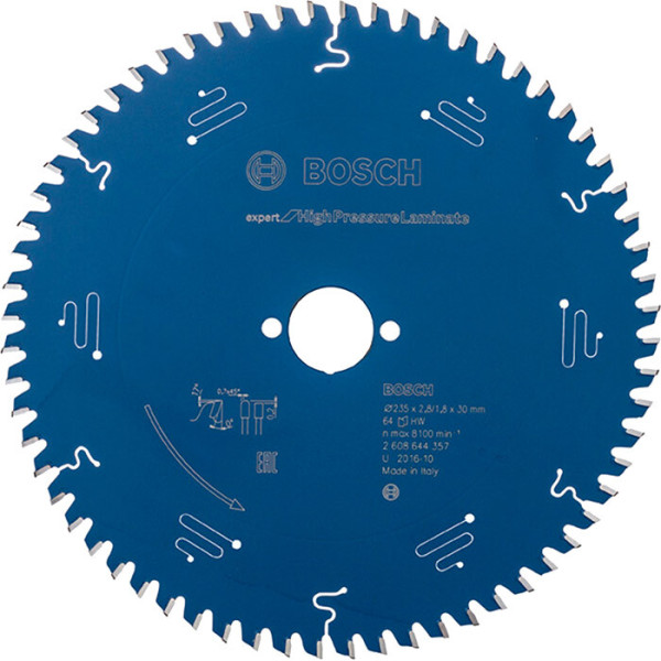 Пиляльний диск Bosch Expert for High Pressure Laminate 235x30 мм (2608644357)